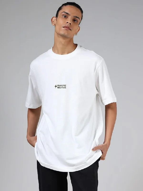 Women's leather moto pants Wide - leg women jeans for a modern and relaxed vibe Studiofit Off White Typographic Printed Cotton Relaxed-Fit T-Shirt Women's leather moto pants Wide - leg women jeans for a modern and relaxed vibe Studiofit Off White Typographic Printed Cotton Relaxed-Fit T-Shirt