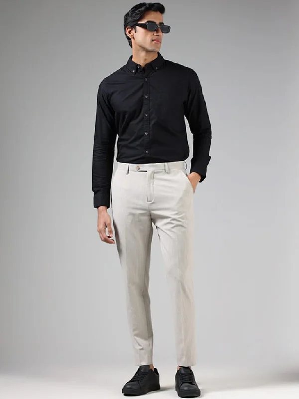 Women's tassel - adorned boho pants Embellished women jeans with studs or rhinestones for a glamorous touch WES Formals Beige Tattersall Checked Slim-Fit Mid-Rise Trousers Women's tassel - adorned boho pants Embellished women jeans with studs or rhinestones for a glamorous touch WES Formals Beige Tattersall Checked Slim-Fit Mid-Rise Trousers