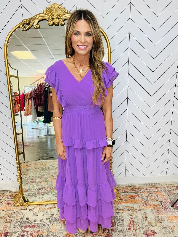 Maxi dresses with tassel accents for a fun and lively touchCHASING SUNSHINE DRESS