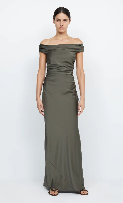 Maxi dresses with a button - down front for a classic lookETERNITY OFF SHOULDER MAXI - DARK WILLOW Maxi dresses with a button - down front for a classic lookETERNITY OFF SHOULDER MAXI - DARK WILLOW