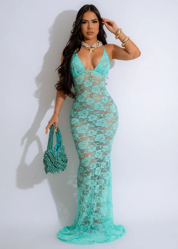 Maxi dresses with balloon sleeves for a vintage - inspired styleEthereal Lace Enchantment Maxi Dress Green Maxi dresses with balloon sleeves for a vintage - inspired styleEthereal Lace Enchantment Maxi Dress Green