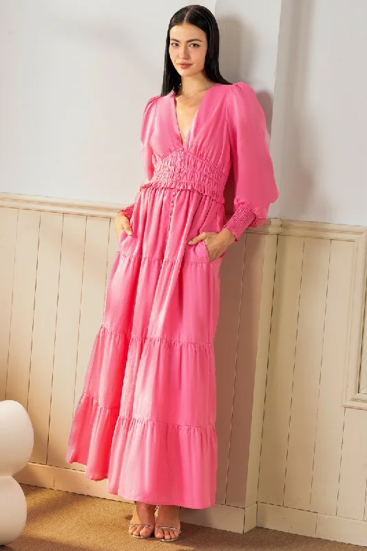 Strapless maxi dresses for a beachside vacationGEORGIA LINEN MAXI DRESS