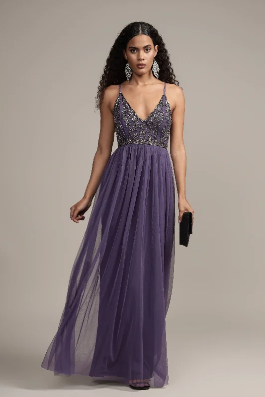 Leather maxi dresses for an edgy and bold appearanceLexi Embellished Maxi in Mulled Grape Leather maxi dresses for an edgy and bold appearanceLexi Embellished Maxi in Mulled Grape