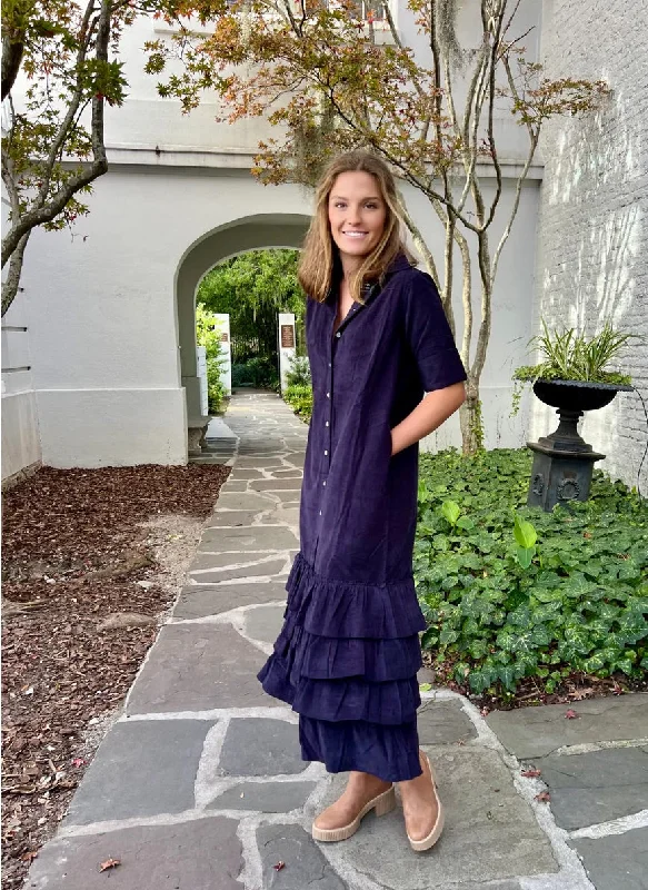 Metallic maxi dresses for a glamorous New Year's Eve partyLola Maxi Dress Navy Corduroy Metallic maxi dresses for a glamorous New Year's Eve partyLola Maxi Dress Navy Corduroy