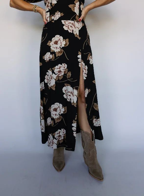 Denim maxi dresses with frayed hems for a casual lookSaltwater Luxe: Narissa Skirt
