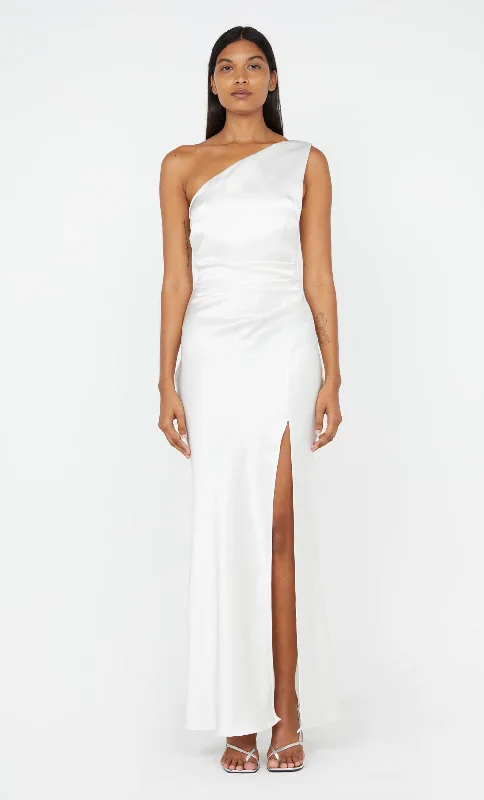 Maxi dresses with pom - pom trims for a playful and festive lookTHE DREAMER ASYM DRESS - IVORY Maxi dresses with pom - pom trims for a playful and festive lookTHE DREAMER ASYM DRESS - IVORY