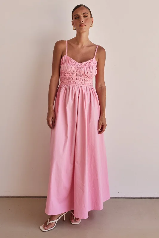 Sequined maxi dresses for formal evening galasZeno Maxi Dress (Pink)