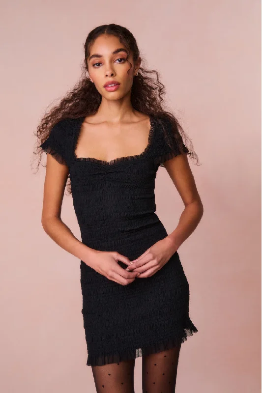 Mini dresses with empire waists for a flattering fitEsca Smocked Mini Dress
