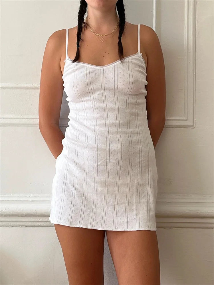 Mini dresses with V - necklines for a flattering shapeFashionSierra - Fairy Aesthetic V-neck Spaghetti Strap Mini Dress Mini dresses with V - necklines for a flattering shapeFashionSierra - Fairy Aesthetic V-neck Spaghetti Strap Mini Dress
