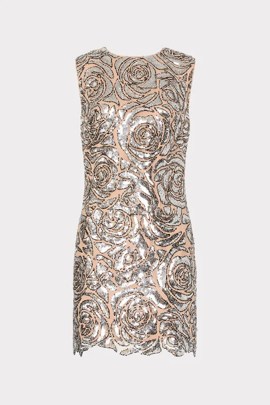 Animal print mini dresses for a bold statementIvette Rose Sequins Shift Mini Dress