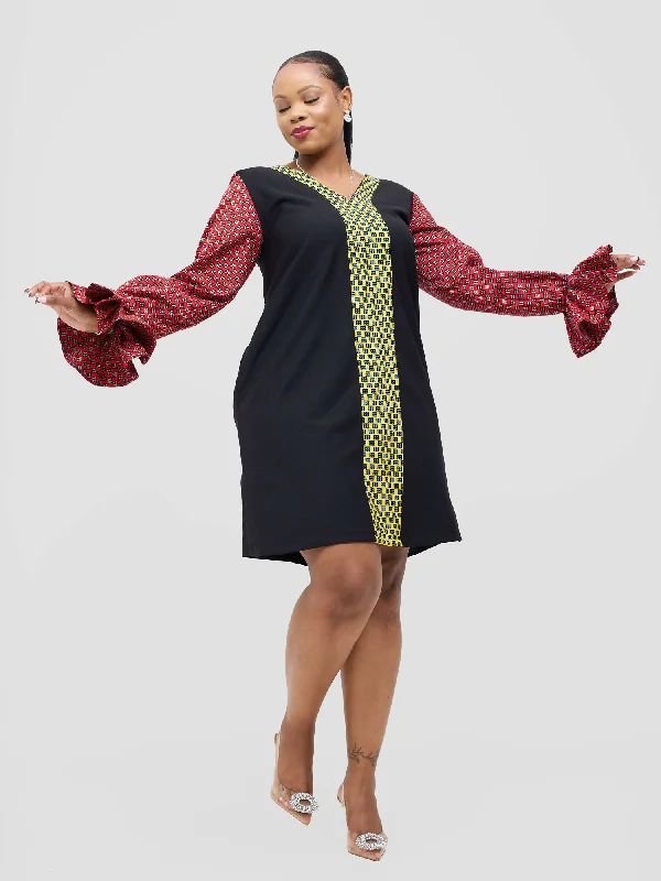 Mini dresses with polka dot patternsKikwetu Shift Dress - Multicolored