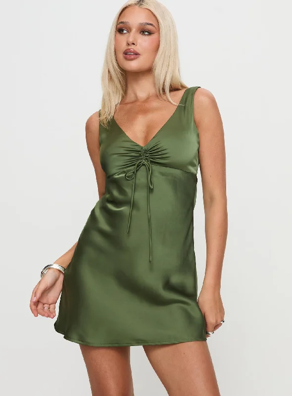 Printed mini dresses for a casual day outKosettina Mini Dress Green