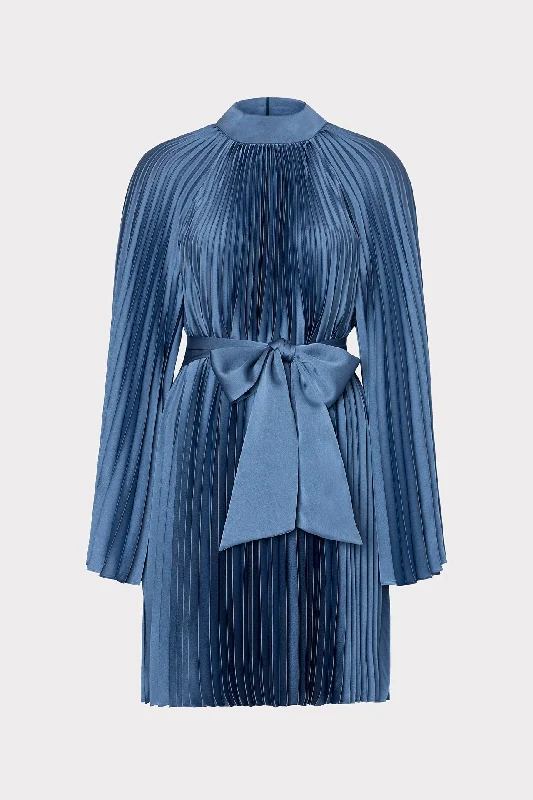Mini dresses with pocket details for added functionalityNandi Mock Neck Pleated Dress Mini dresses with pocket details for added functionalityNandi Mock Neck Pleated Dress