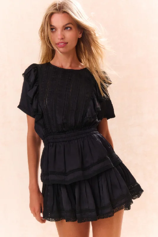 Mini dresses with asymmetric hems for a fashion - forward lookNatasha Cotton Ruffle Dress Mini dresses with asymmetric hems for a fashion - forward lookNatasha Cotton Ruffle Dress