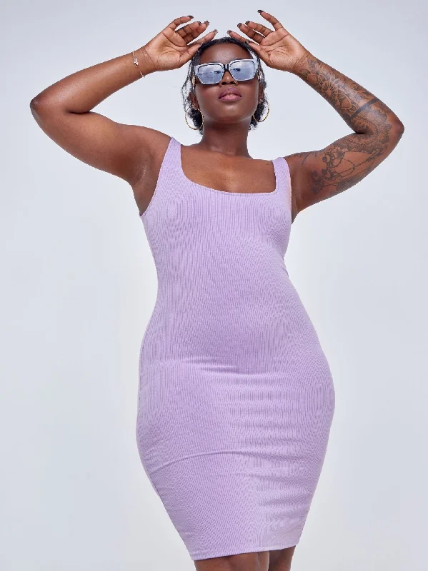 Ruffled mini dresses for a romantic touchPattern Spaghetti Strap Mini Dress - Lavender Herb Ruffled mini dresses for a romantic touchPattern Spaghetti Strap Mini Dress - Lavender Herb