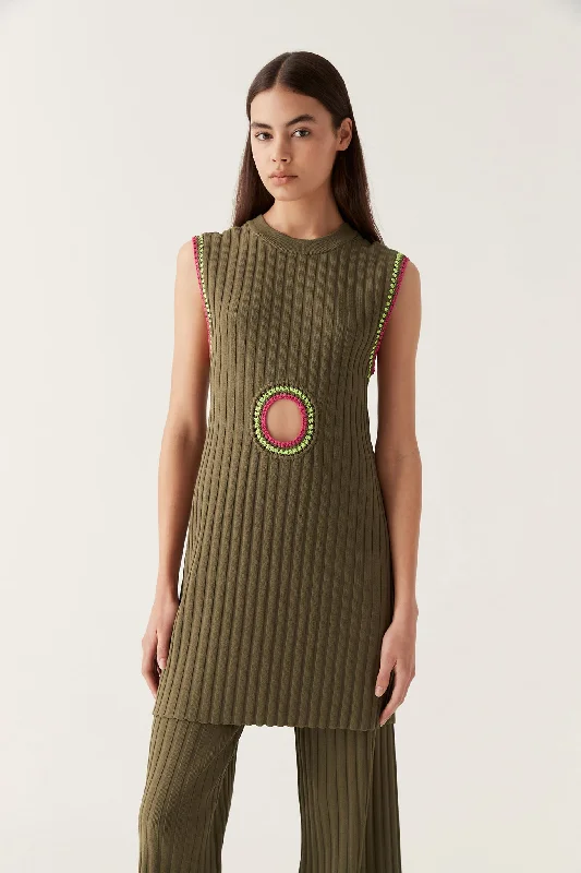 Cotton mini dresses for a comfortable everyday optionTazia Crochet Edge Mini Dress