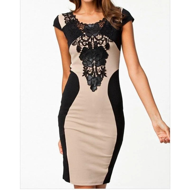 Sheer mini dresses with lace insertsFashionSierra - Women Vintage Elegant Dress Round Neck Lace Package Hip Dress Sexy Backless Bodycon Mini Dress Glorious Sexy Short Sleeve Dress Sheer mini dresses with lace insertsFashionSierra - Women Vintage Elegant Dress Round Neck Lace Package Hip Dress Sexy Backless Bodycon Mini Dress Glorious Sexy Short Sleeve Dress