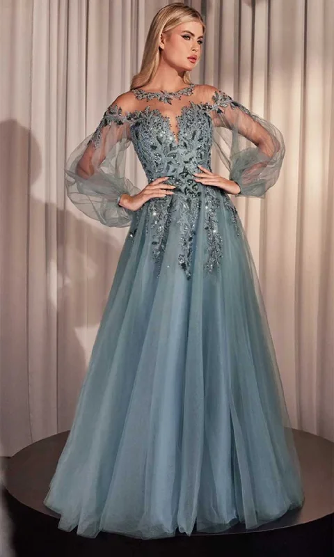 Wedding guest dresses with cold - shoulder ruffled sleeves and knee - length hemsAndrea and Leo A1263 - Bishop Sleeve Evening Gown Wedding guest dresses with cold - shoulder ruffled sleeves and knee - length hemsAndrea and Leo A1263 - Bishop Sleeve Evening Gown
