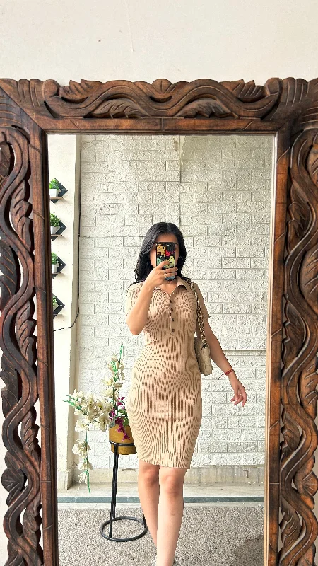 Bodycon dress in a geometric pattern​Cute dress 32-36 bust/l:32