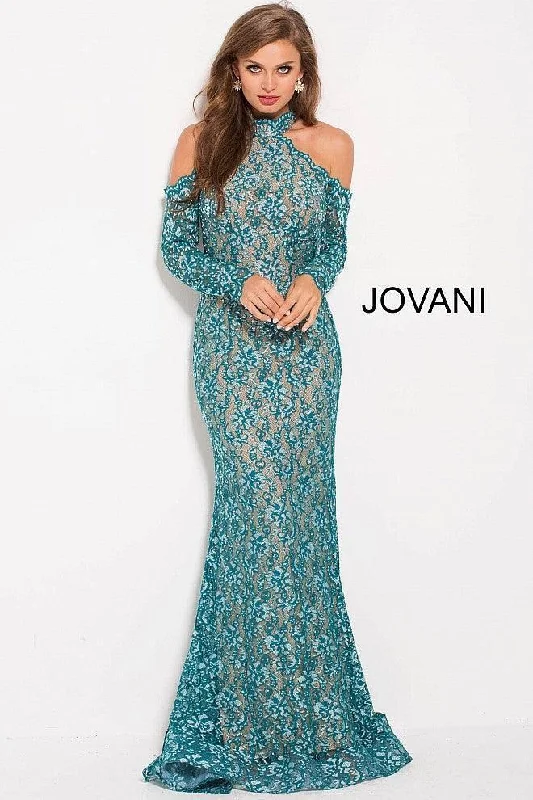 Wedding guest dresses with mesh panels and empire waistsJovani Long Sleeve Cold-Shoulder Long Gown Sale Wedding guest dresses with mesh panels and empire waistsJovani Long Sleeve Cold-Shoulder Long Gown Sale