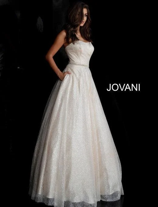 Bodycon dress for a DIY - customized styleJovani 66955 Prom Long Strapless Glitter Ball Gown