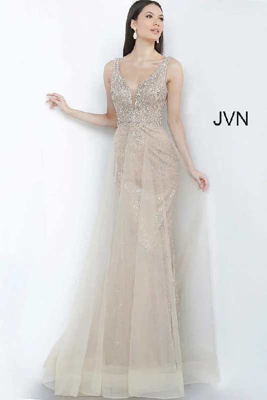 Lace - and - tulle wedding guest dresses with sweetheart necklinesJovani 2343 Long Prom Dress