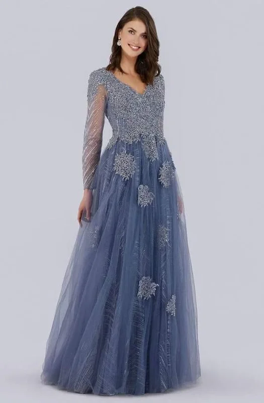 Metallic wedding guest dresses for a glamorous weddingLara Dresses Long Sleeve Prom Dress 29760 Metallic wedding guest dresses for a glamorous weddingLara Dresses Long Sleeve Prom Dress 29760