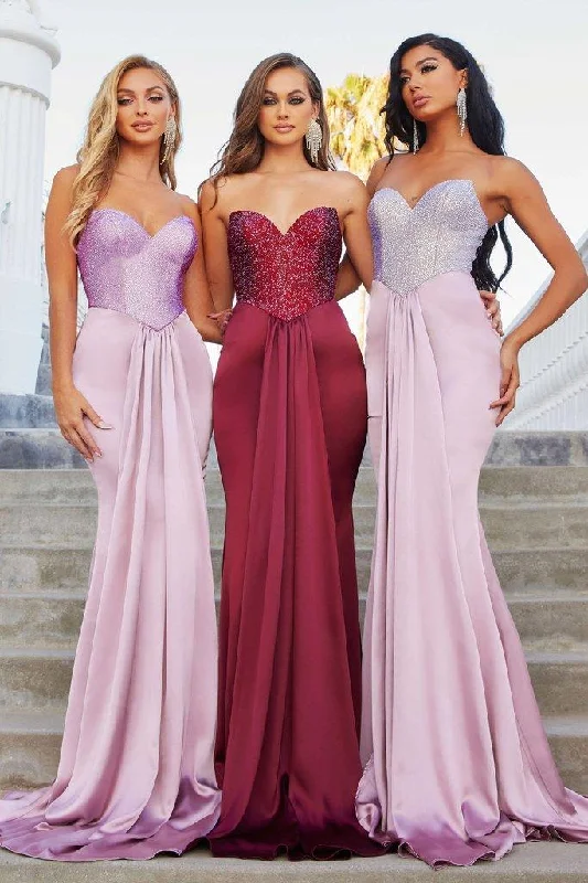 Sheath - style bodycon dress for a sophisticated office lookPortia And Scarlett 22230 Strapless Long Gown Sheath - style bodycon dress for a sophisticated office lookPortia And Scarlett 22230 Strapless Long Gown