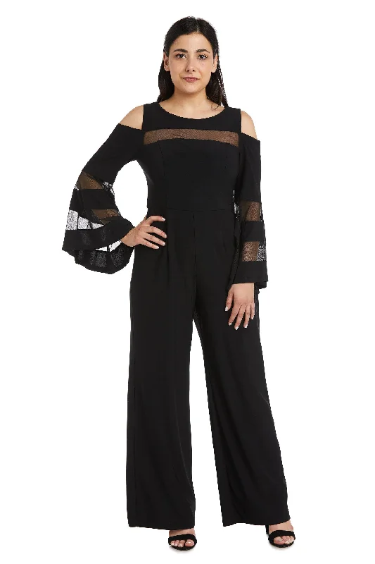 Bodycon dress made of cotton for a breathable option​R&M Richards 2469P Petite Long Formal Jumpsuit