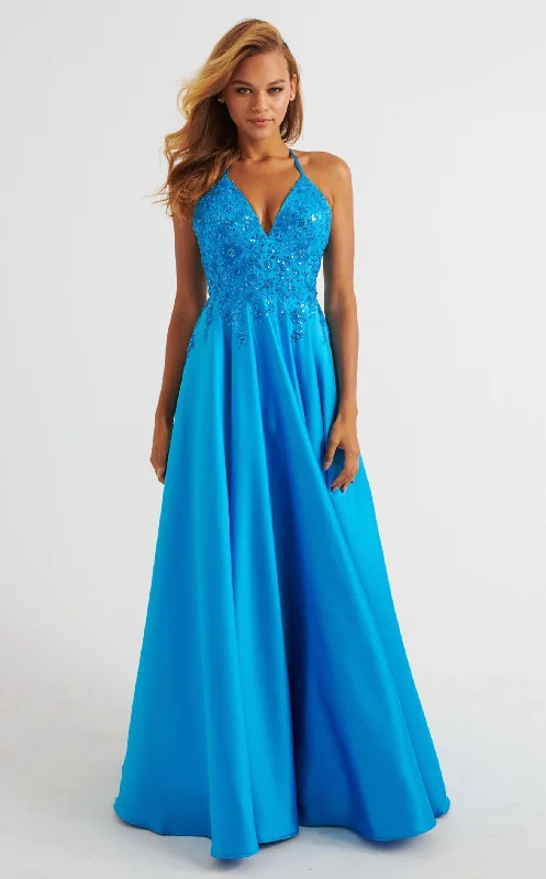 Prom dresses with pom - pom - decorated hems and cotton - blend fabrics for a playful and comfortable formal styleFaviana 11260 Dress Prom dresses with pom - pom - decorated hems and cotton - blend fabrics for a playful and comfortable formal styleFaviana 11260 Dress