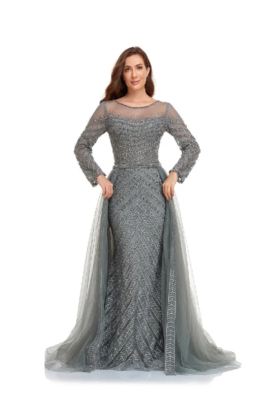 Bodycon dress with a pleated bodiceHigh Couture NR2230 Long Sleeve Formal Evening Dress Bodycon dress with a pleated bodiceHigh Couture NR2230 Long Sleeve Formal Evening Dress