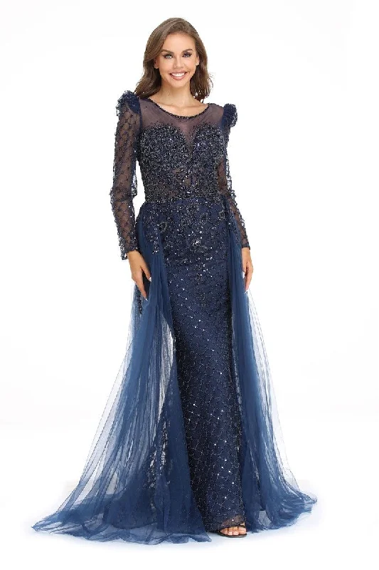 Bodycon dress with a bow accentHigh Couture NR2240 Long Sleeve Formal Evening Prom Gown Bodycon dress with a bow accentHigh Couture NR2240 Long Sleeve Formal Evening Prom Gown
