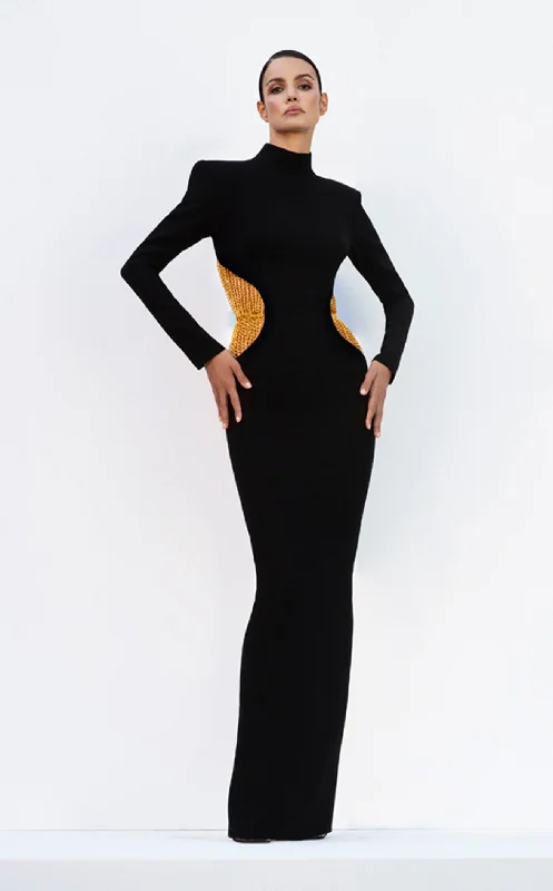 Prom dresses with side - slit skirts and beaded fringes for a glamorous appearanceJean Louis Sabaji 600331 Dress Prom dresses with side - slit skirts and beaded fringes for a glamorous appearanceJean Louis Sabaji 600331 Dress