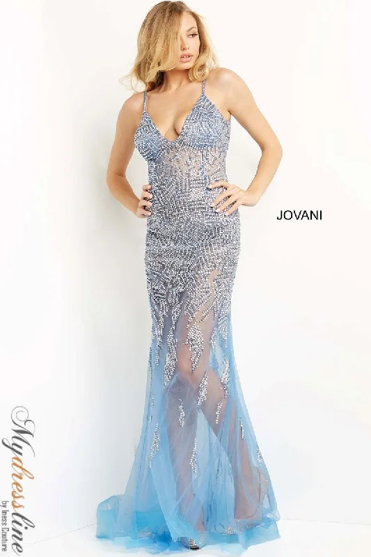 Sleeveless formal dresses with sequined straps and a - line skirts for a classic formal eventJovani 07099 Sleeveless formal dresses with sequined straps and a - line skirts for a classic formal eventJovani 07099