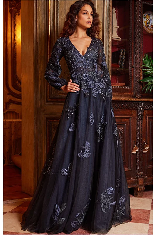 Party dresses with a unique neckline, like a sweetheart or square neckJovani 09943 Mother of the Bride Embroidered A Line Dress Party dresses with a unique neckline, like a sweetheart or square neckJovani 09943 Mother of the Bride Embroidered A Line Dress