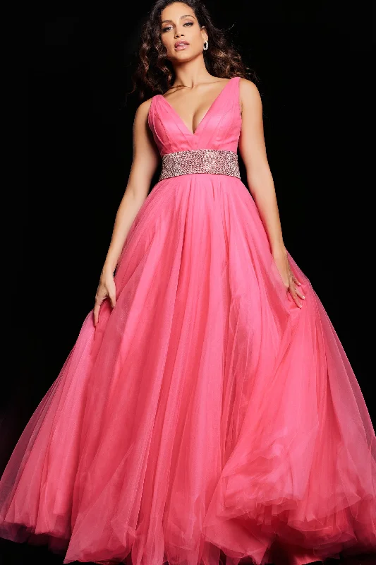 Party dresses with a polka - dot pattern for a classic and playful styleJovani 24564 Sleeveless Prom Dress Party dresses with a polka - dot pattern for a classic and playful styleJovani 24564 Sleeveless Prom Dress