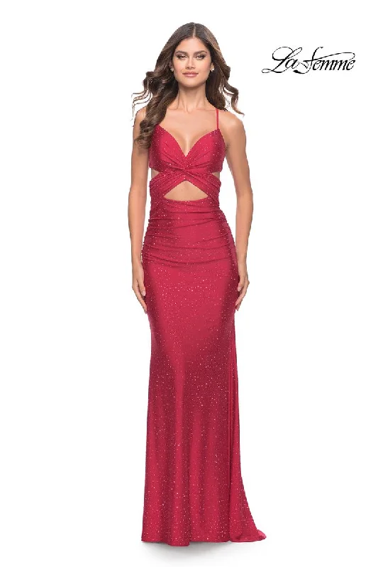 Sleeveless party dresses made of silk for a luxurious feel​La Femme Dress 31399