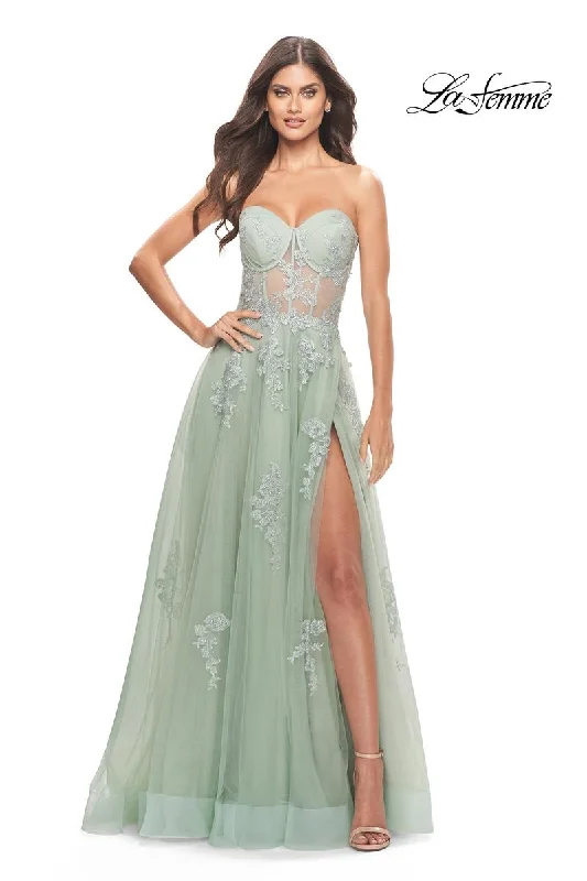 Sparkly sequined party dresses for a glamorous look​La Femme Dress 31577