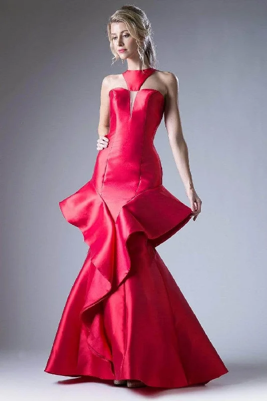 Prom dresses with gathered skirts and crystal - encrusted belts for a luxurious promLadivine 71428 - Ruffle Cascade Mermaid Gown Prom dresses with gathered skirts and crystal - encrusted belts for a luxurious promLadivine 71428 - Ruffle Cascade Mermaid Gown