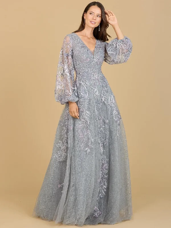 Bodycon dress with a metallic finishLara Dresses 29195 Long Ballon Sleeve Evening Gown Bodycon dress with a metallic finishLara Dresses 29195 Long Ballon Sleeve Evening Gown