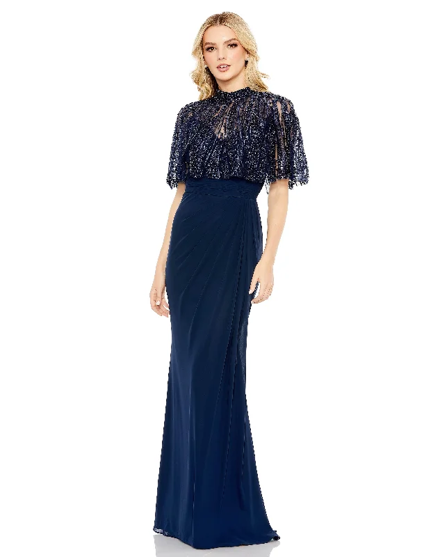 Bodycon dress with a floral print for a feminine touchMac Duggal 20467 Long Formal Chiffon Prom Dress Bodycon dress with a floral print for a feminine touchMac Duggal 20467 Long Formal Chiffon Prom Dress