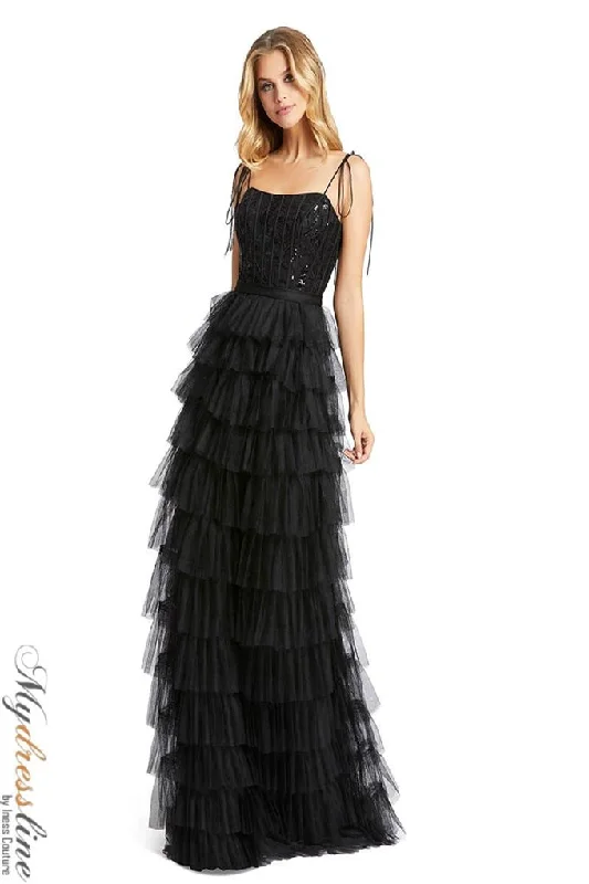 Formal dresses with button - front designs and tulle skirts for a charming prom styleMac Duggal 26281 Formal dresses with button - front designs and tulle skirts for a charming prom styleMac Duggal 26281