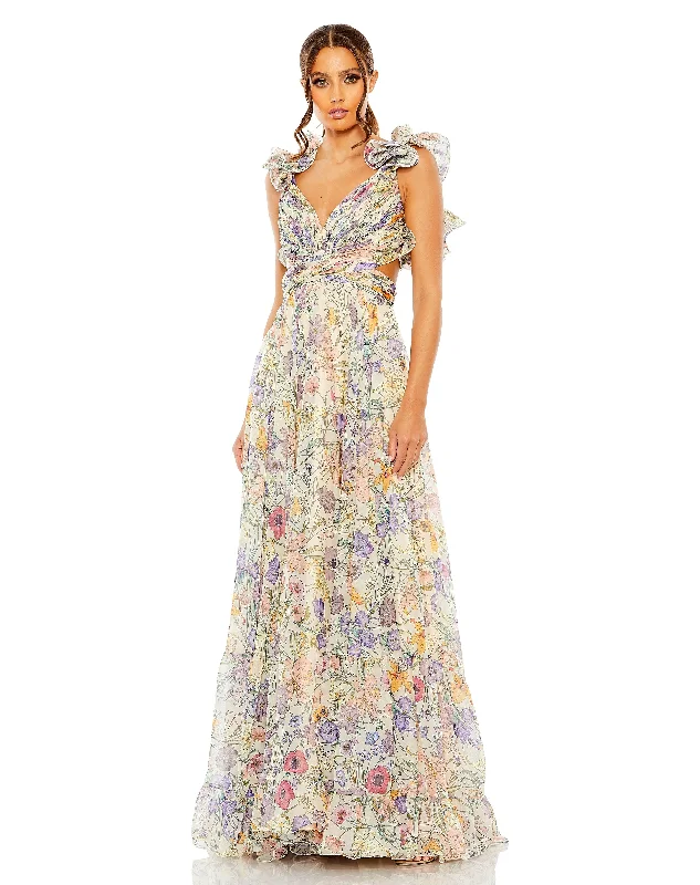 Bodycon dress with a button - down frontMac Duggal 68517 Long Formal Floral Chiffon Dress Bodycon dress with a button - down frontMac Duggal 68517 Long Formal Floral Chiffon Dress