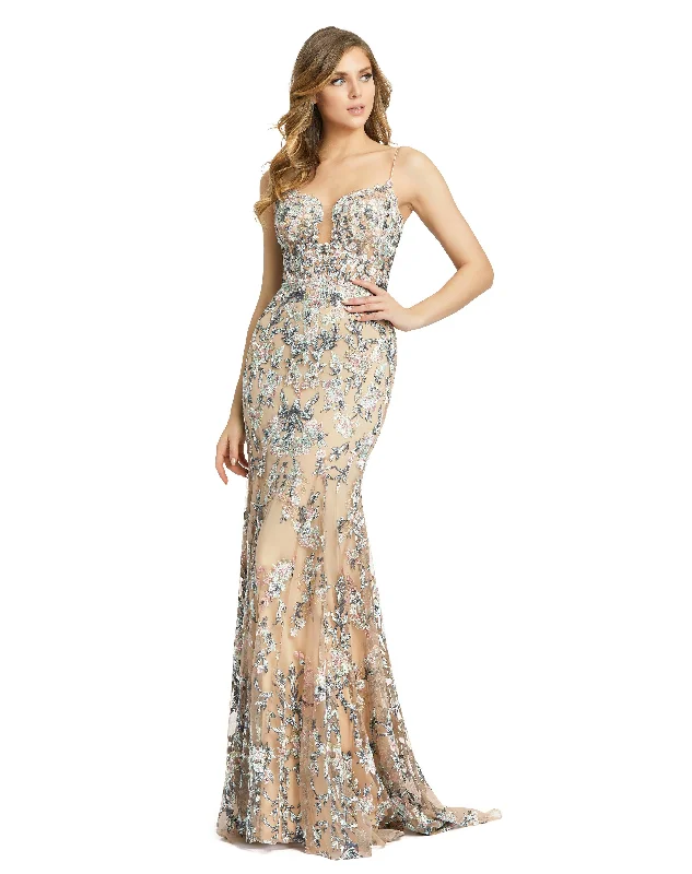 Plus - size bodycon dress for a flattering fitMac Duggal 79313 Prom Long Spaghetti Strap Formal Dress Plus - size bodycon dress for a flattering fitMac Duggal 79313 Prom Long Spaghetti Strap Formal Dress