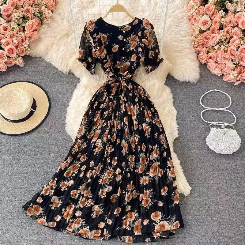 Party dresses with a metallic finish for a shiny and eye - catching effectMarceline Floral Dress Party dresses with a metallic finish for a shiny and eye - catching effectMarceline Floral Dress