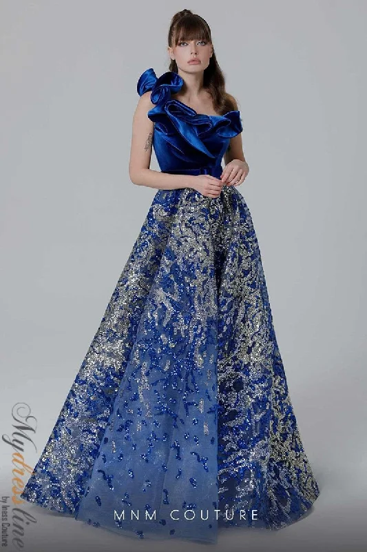 Prom dresses with pom - pom - decorated hems and cotton - blend fabrics for a playful and comfortable formal styleMNM Couture N0451 Prom dresses with pom - pom - decorated hems and cotton - blend fabrics for a playful and comfortable formal styleMNM Couture N0451