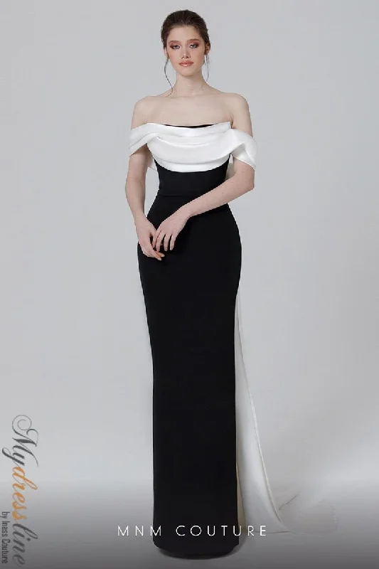 Formal dresses with geometric patterns and metallic accents for a modern formal affairMNM Couture N0456 Formal dresses with geometric patterns and metallic accents for a modern formal affairMNM Couture N0456