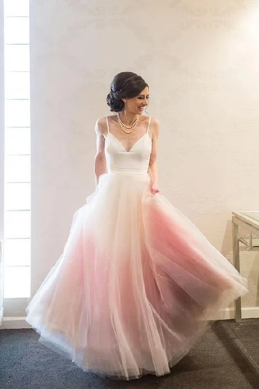 Ball gown party dresses with a full skirt for a princess - like lookSpaghetti Straps A-line Tulle Floor-length Long Prom/Formal Dress PG837 Ball gown party dresses with a full skirt for a princess - like lookSpaghetti Straps A-line Tulle Floor-length Long Prom/Formal Dress PG837