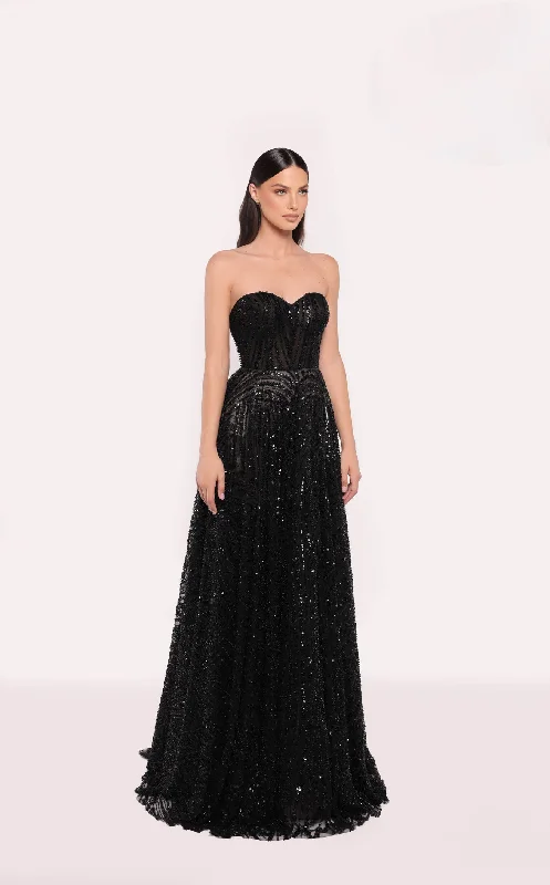 Prom dresses with ruched bodices and organza sleeves for a romantic lookTarik Ediz 98822 Dress Prom dresses with ruched bodices and organza sleeves for a romantic lookTarik Ediz 98822 Dress