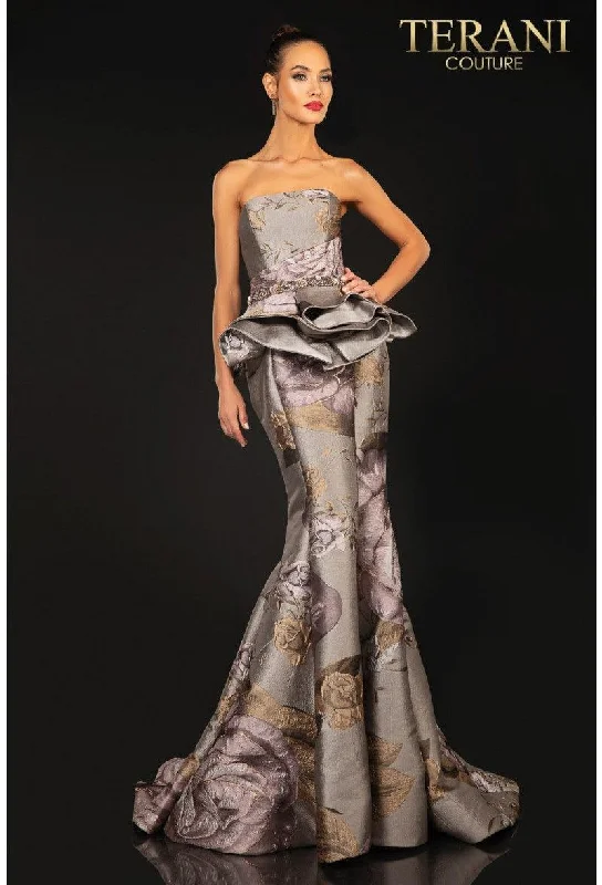 Solid - colored bodycon dress for a classic appearanceTerani Couture 2011E2097 Long Formal Printed Dress Sale Solid - colored bodycon dress for a classic appearanceTerani Couture 2011E2097 Long Formal Printed Dress Sale